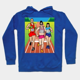 Jogging Marathon Runners And Train Hoodie